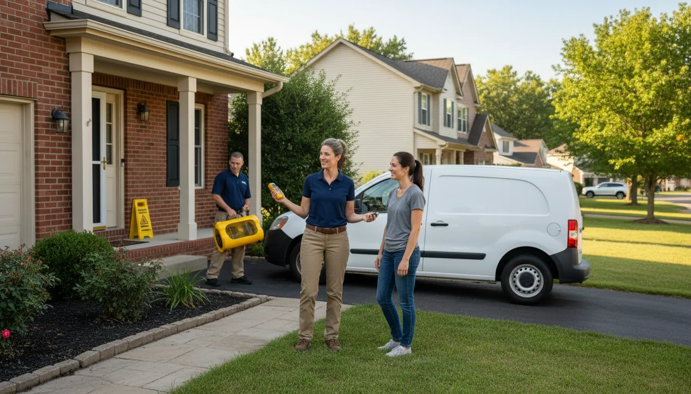 Water restoration image for Dehumidification And Cleanup Services in Heiskell, TN